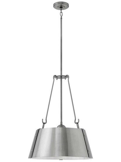 Cartwright 19 1/2 inch Pendant Light in Polished Antique Nickel.